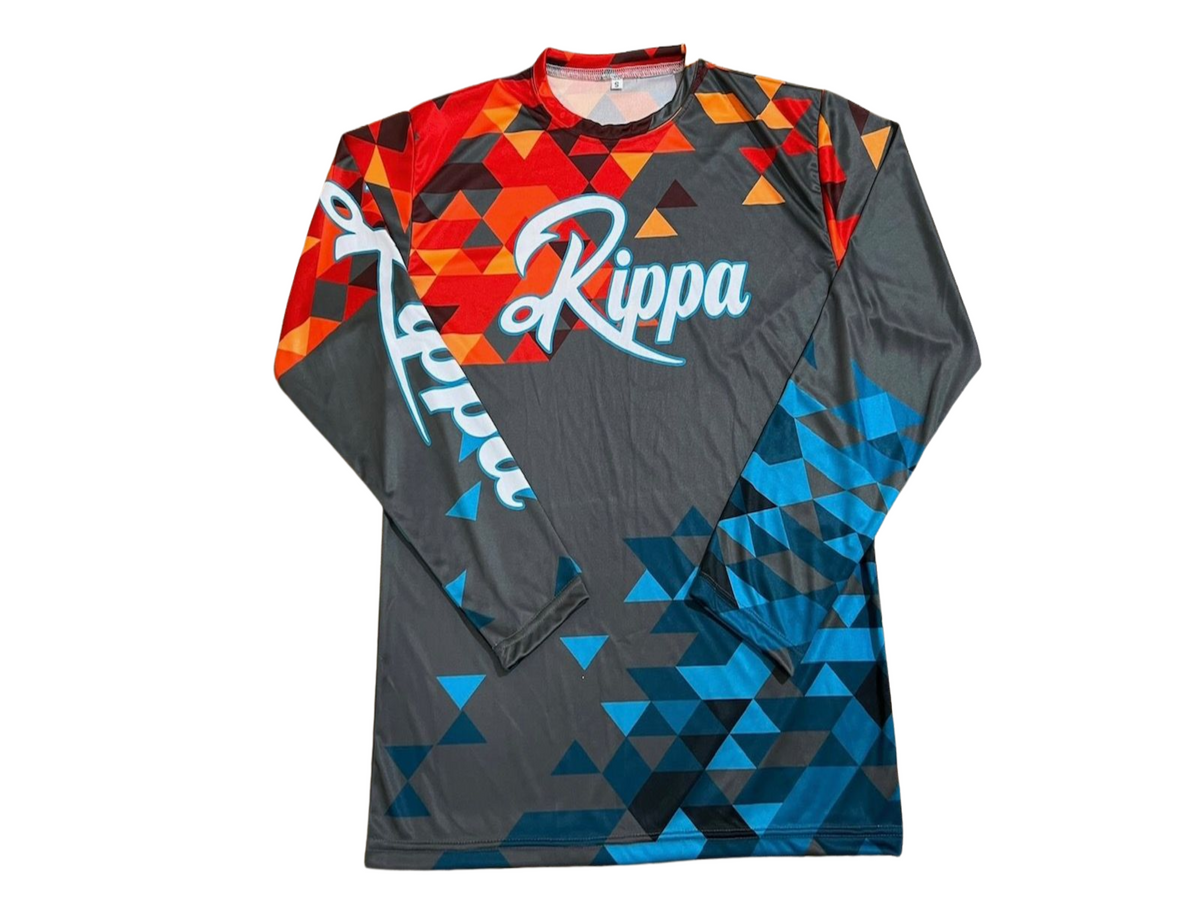 Rippa Tee- Gray Triangles – Rippa Performance Apparel
